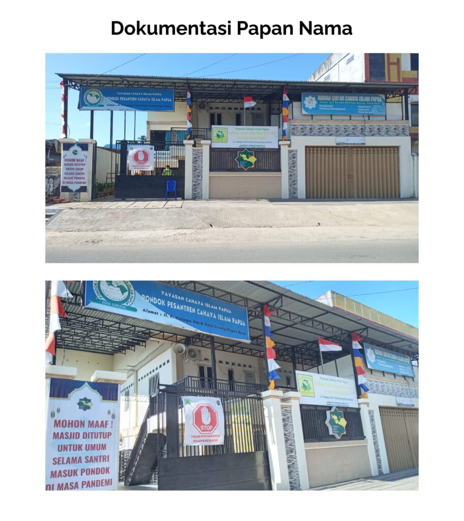 Papan Nama Ponpes CIP