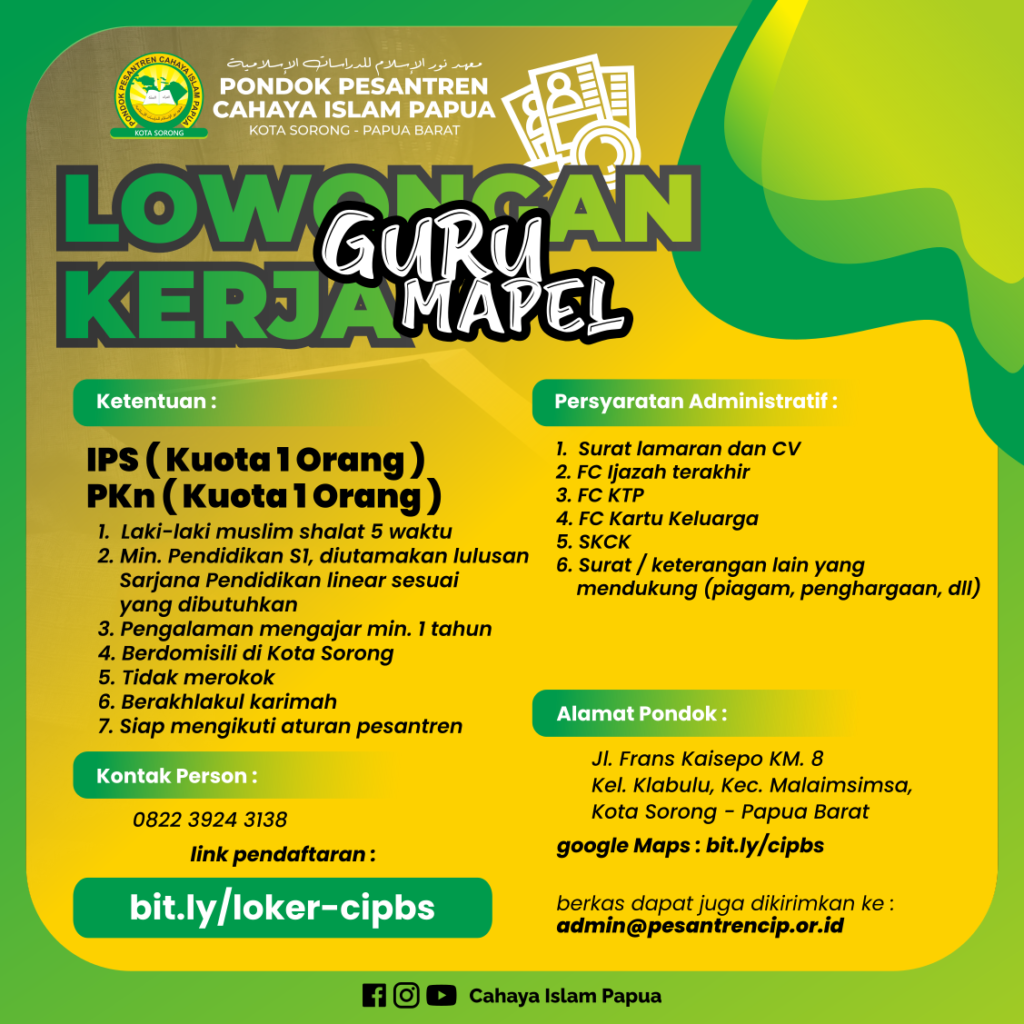 Kesempatan Karir di Sempoa SIP Semarang: Guru Mapel, Coach English, dan Lainnya! Kesempatan Karir di Sempoa SIP Semarang: Guru Mapel, Coach English, dan Lainnya!